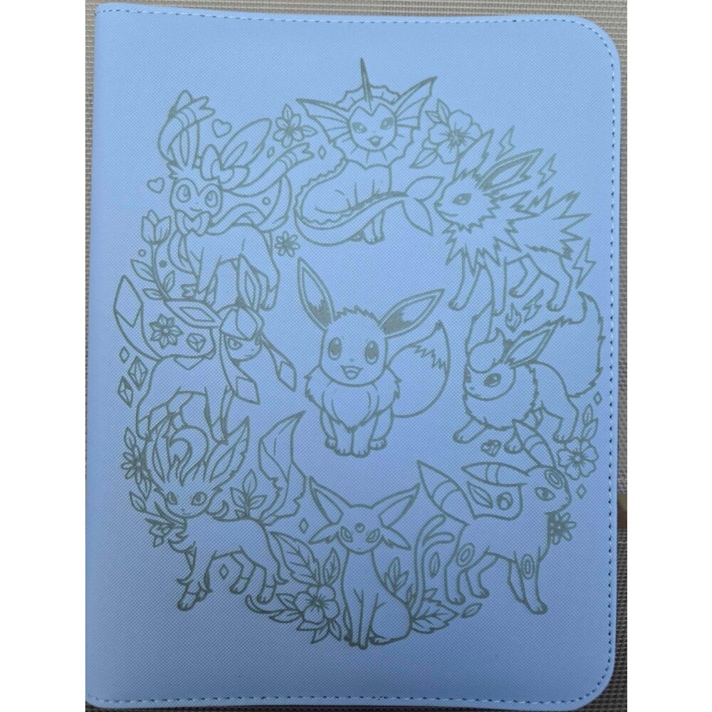 Pokemon Eeveelutions 4 Pocket Sky Blue 128 Cards Top Loader Binder Ready to Ship